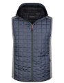 Heren Bodywarmer Daiber Knitted Hybrid Licht grijs-Anthracite